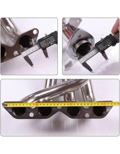 Colector de Escape Acero Inoxidable Toyota Corolla 1.6L 1993-1997