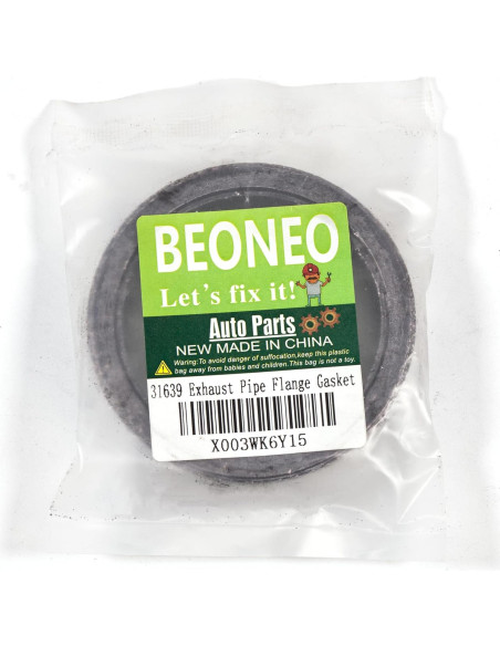 Junta de Flange de Escape BEONEO 6.03 cm Diámetro Interior
