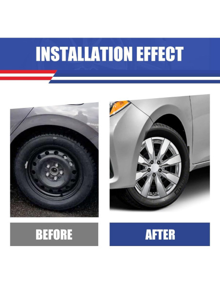 Juego de 4 Tapacubos Cromo 16" Hawkley para Toyota Corolla y Matrix