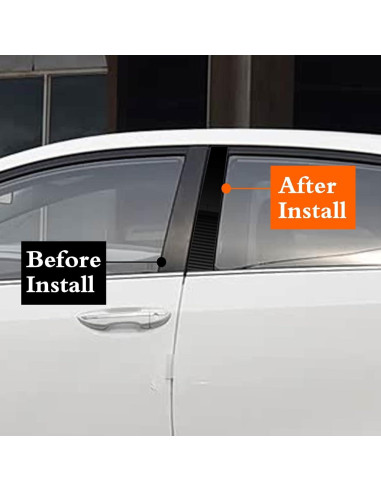 Kit de recorte de postes de ventana Ramuel para Toyota Corolla 2014-2018