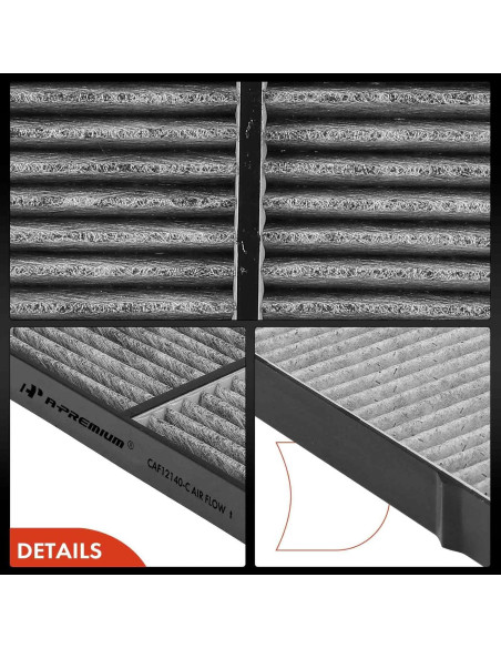 Filtro de Aire de Cabina A-Premium con Carbón Activado para Toyota Yaris y Mazda CX-3