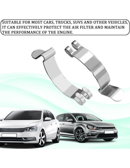 4 Clips de Filtro de Aire SWQS para Toyota - Acero Inoxidable