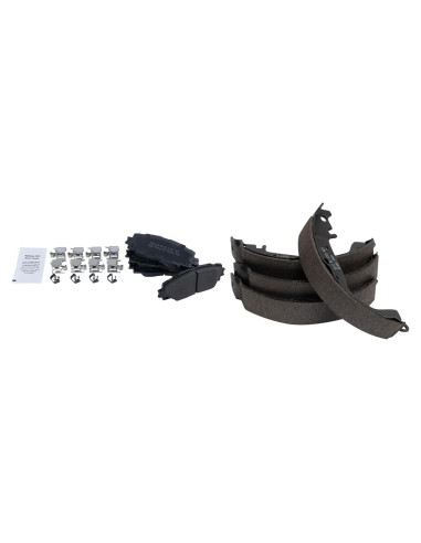 Pastillas de freno TRQ semi-metálicas para Toyota Yaris 2007-2018