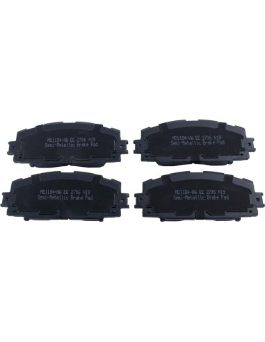 Pastillas de freno TRQ semi-metálicas para Toyota Yaris 2007-2018