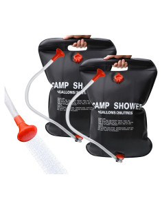 DkOvn Bolsa de Ducha Solar 20L 2 Paquetes Camping Portátil