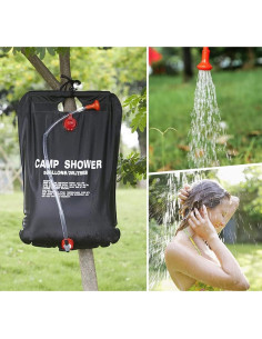 DkOvn Bolsa de Ducha Solar 20L 2 Paquetes Camping Portátil 2