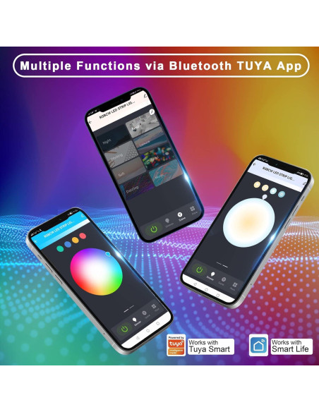 Tiras LED RGBWW Tatazone 5m Bluetooth Ajustable 3000K-6500K