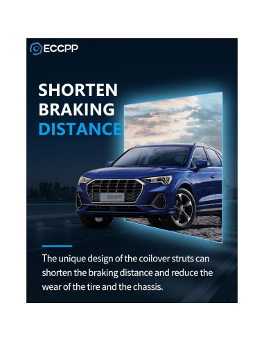 Amortiguadores Coilover Ajustables ECCPP para Toyota Yaris 2013-2019