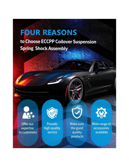 Amortiguadores Coilover Ajustables ECCPP para Toyota Yaris 2013-2019