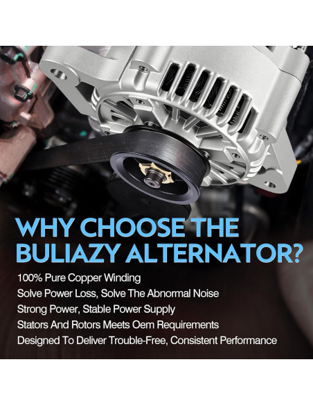 Alternador BULIAZY 80 Amp para Toyota Yaris 1.5L 2006-2009