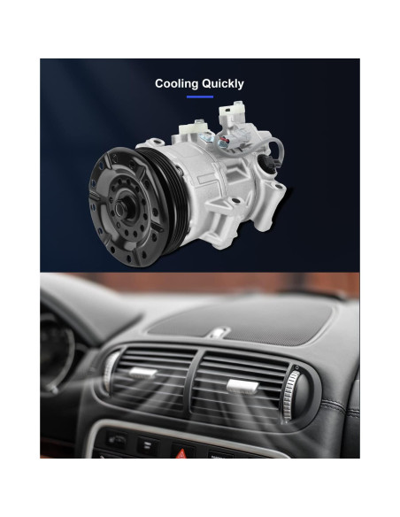 Compresor de A/C ECCPP 2006-2012 para Toyota Yaris 1.5L