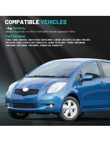 Alternador Farrme 11203 80A para Toyota Yaris 2006-2014