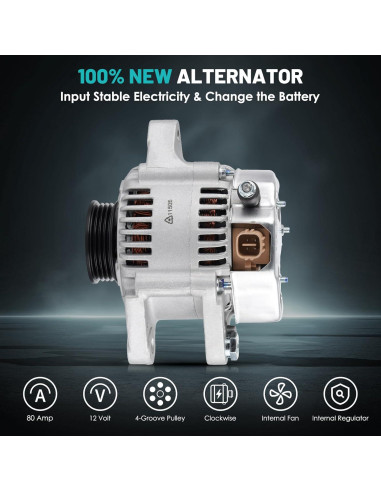 Alternador Farrme 11203 80A para Toyota Yaris 2006-2014
