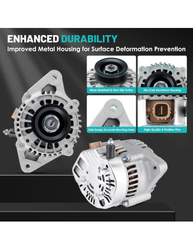 Alternador Farrme 11203 80A para Toyota Yaris 2006-2014