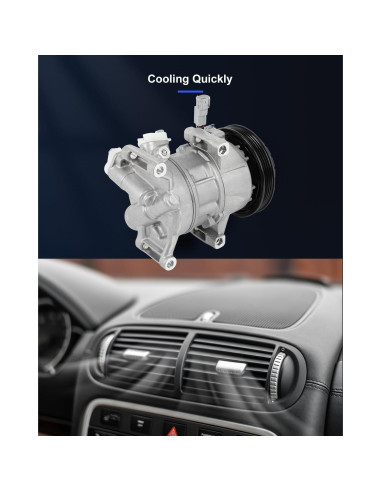 Compresor de A/C ECCPP con Embrague para Toyota Yaris 1.5L
