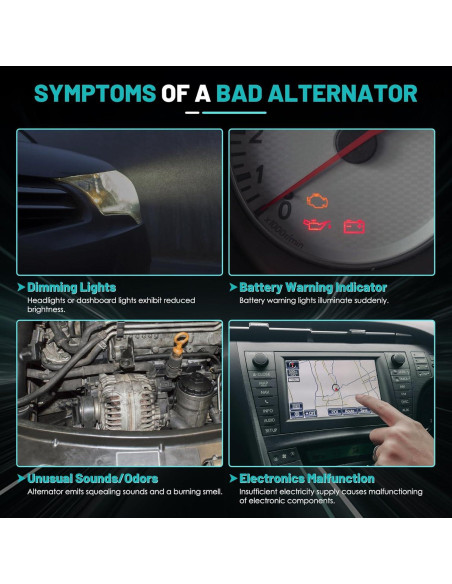 Alternador Farrme 11203 80A para Toyota Yaris 2006-2014