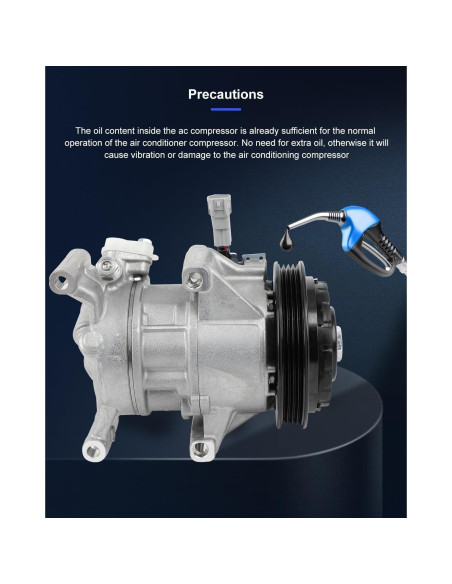 Compresor de A/C ECCPP con Embrague para Toyota Yaris 1.5L