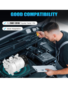 Compresor de A/C JJIESHENG para Toyota Yaris 1.5L 2007-2010 2
