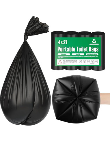 108 Bolsas Biodegradables para Inodoro Portátil TALTBREX