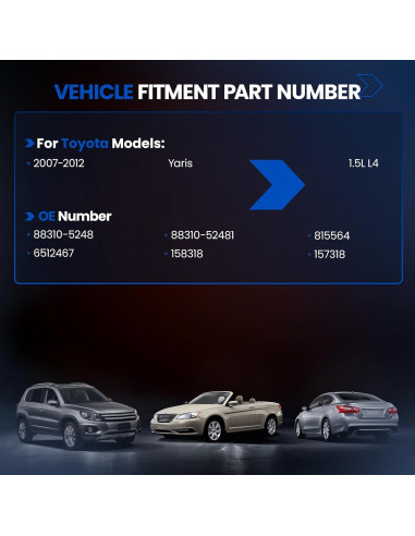 Compresor de Aire Acondicionado SYKRSS 157318 para Toyota Yaris 2007-2012