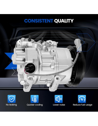 Compresor de Aire Acondicionado SYKRSS 157318 para Toyota Yaris 2007-2012