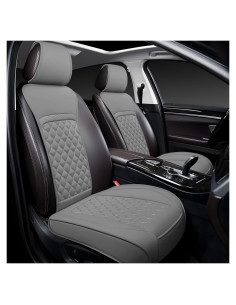 Fundas de Asiento Delantero Joy Forserve para Toyota - 2 Piezas Gris
