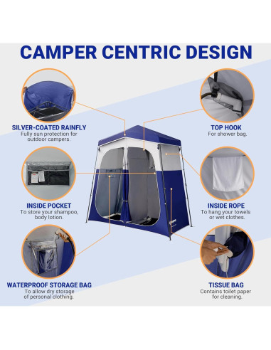 Tienda de Ducha KingCamp 2 Habitaciones Impermeable