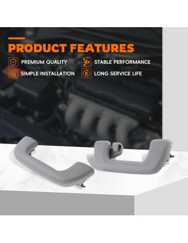 Juego de 4 Manijas de Techo Interior GoaMotors para Toyota