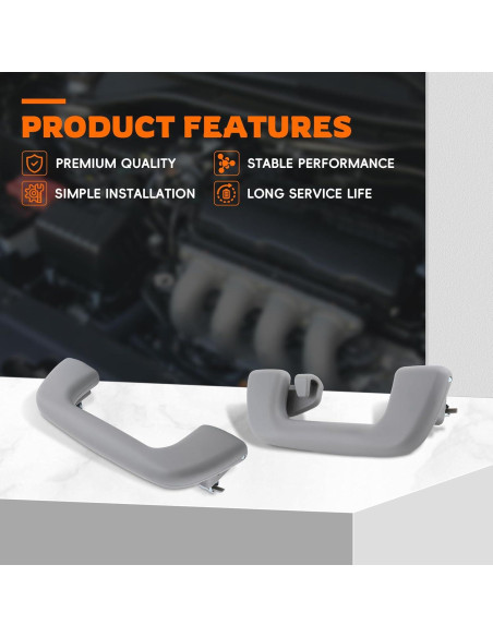 Juego de 4 Manijas de Techo Interior GoaMotors para Toyota