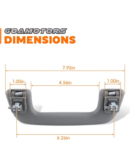 Juego de 4 Manijas de Techo Interior GoaMotors para Toyota