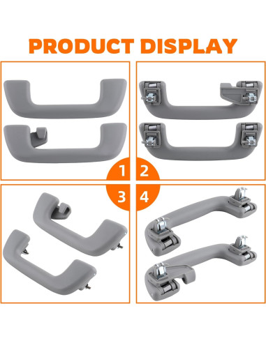 Juego de 4 Manijas de Techo Interior GoaMotors para Toyota