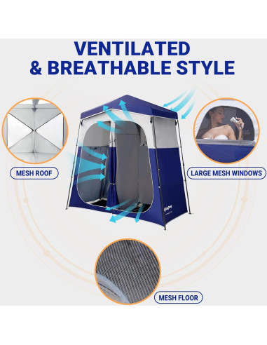 Tienda de Ducha KingCamp 2 Habitaciones Impermeable