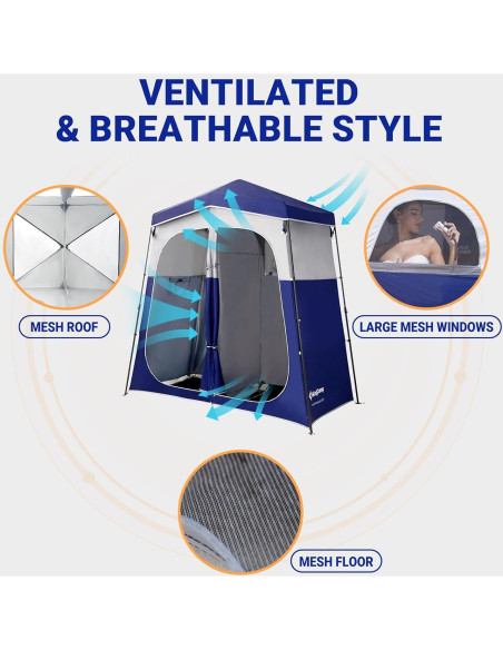 Tienda de Ducha KingCamp 2 Habitaciones Impermeable