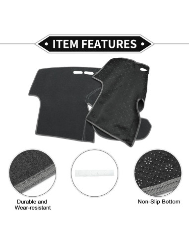 Cubierta de tablero VekAuto para Toyota Yaris 2004-2011 Gris