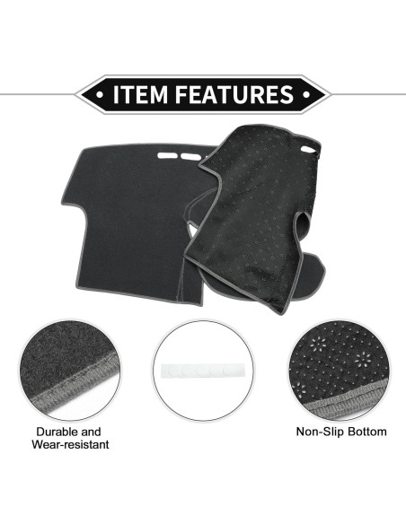 Cubierta de tablero VekAuto para Toyota Yaris 2004-2011 Gris