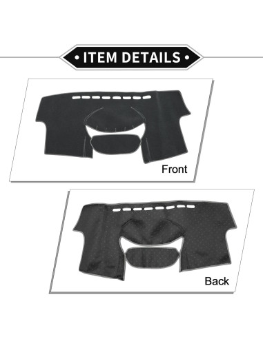 Cubierta de tablero VekAuto para Toyota Yaris 2004-2011 Gris