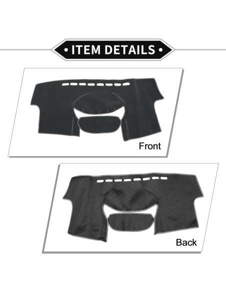 Cubierta de tablero VekAuto para Toyota Yaris 2004-2011 Gris