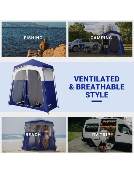 Tienda de Ducha KingCamp 2 Habitaciones Impermeable