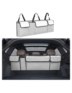 Organizador de Maletero de Coche Tioollev Blanco Impermeable