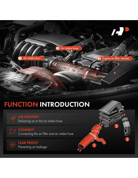 Conducto de entrada de aire A-Premium para Toyota Corolla 1.8L 2009-2013