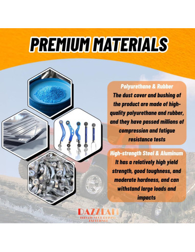 Brazos de Toe Traseros Ajustables DAZZLAIT JP-TO-9012 para Toyota