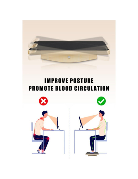 Tabla de Equilibrio Profesional WithStar Antideslizante 40.6x27.9 cm