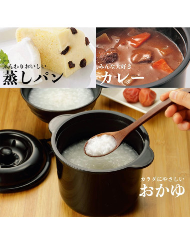 Cocedor de Arroz KAKUSEE para Microondas 2 Tazas 1.2L