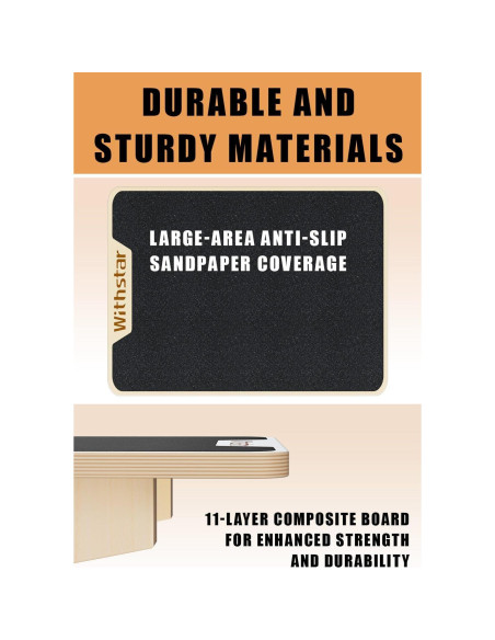 Tabla de Equilibrio Profesional WithStar Antideslizante 40.6x27.9 cm