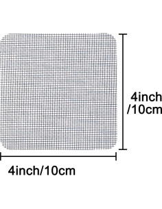 Kit de reparación de pantallas Vakerga 10 parches 10x10cm gris 2