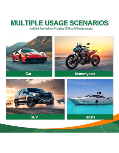 Tapón de Drenaje de Aceite Magnético JUSTTOP M12 x 1.5 con 5 Arandelas