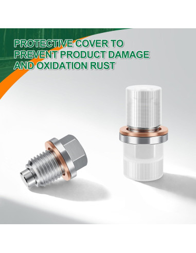 Tapón de Drenaje de Aceite Magnético JUSTTOP M12 x 1.5 con 5 Arandelas