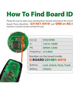 Llave de Proximidad Inteligente Toyota Corolla 2019-2021 HYQ14FBN 2