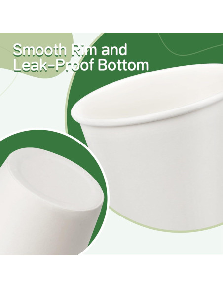 Paquete de 300 Vasos de Papel Desechables ECOEXTRA 3 oz