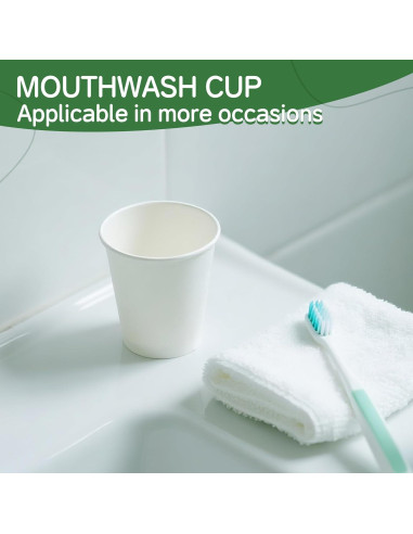 Paquete de 300 Vasos de Papel Desechables ECOEXTRA 3 oz